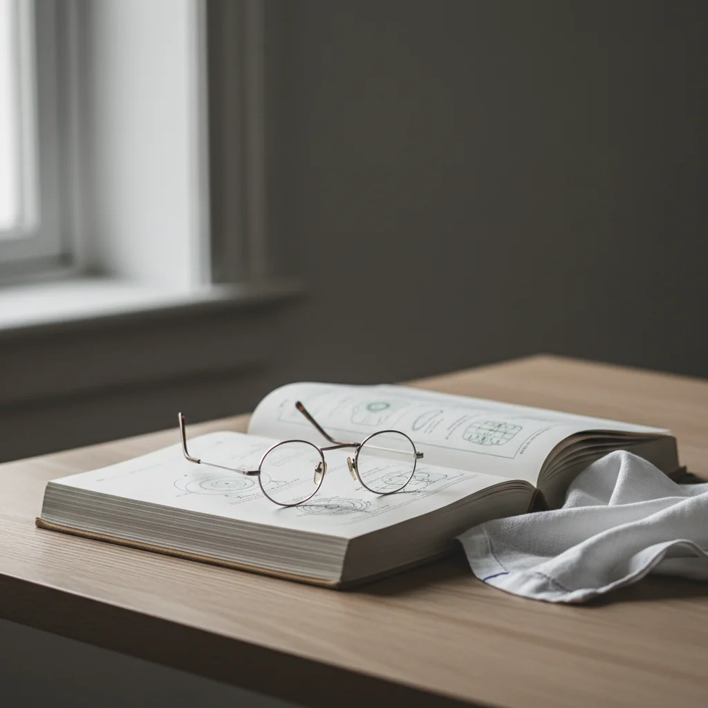 Editorial illustration representing blepharoplasty (eyelid surgery)