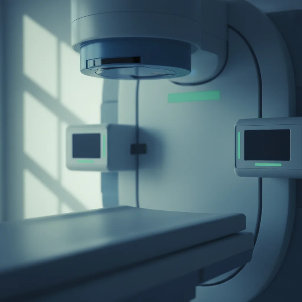 Editorial illustration representing ct scan