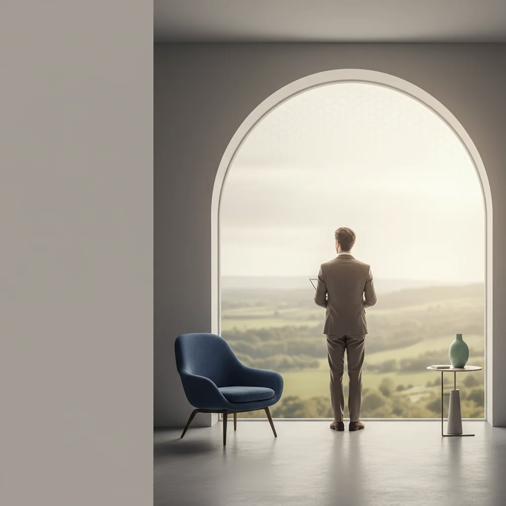 Editorial illustration representing lasik eye surgery