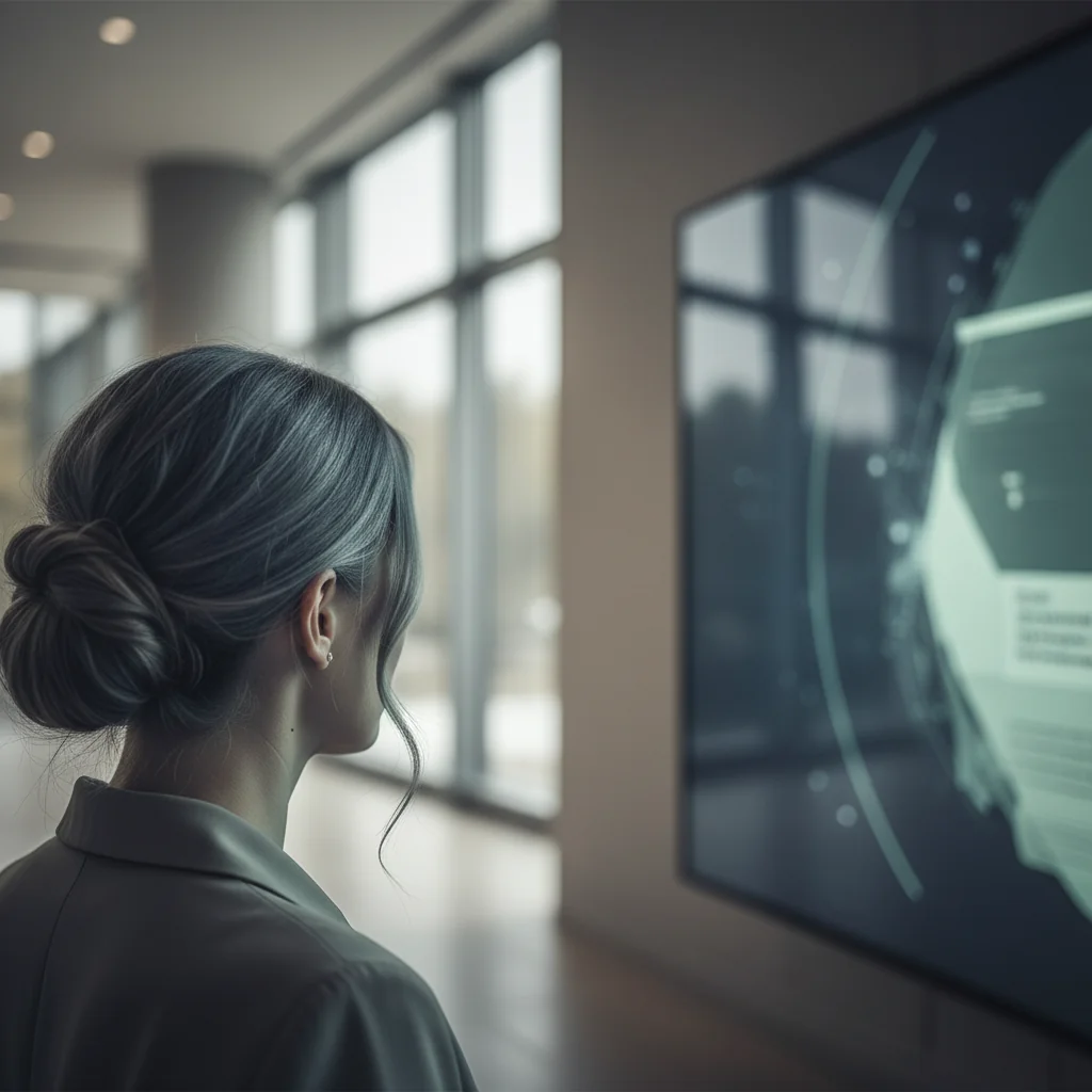 Editorial illustration representing neck lift