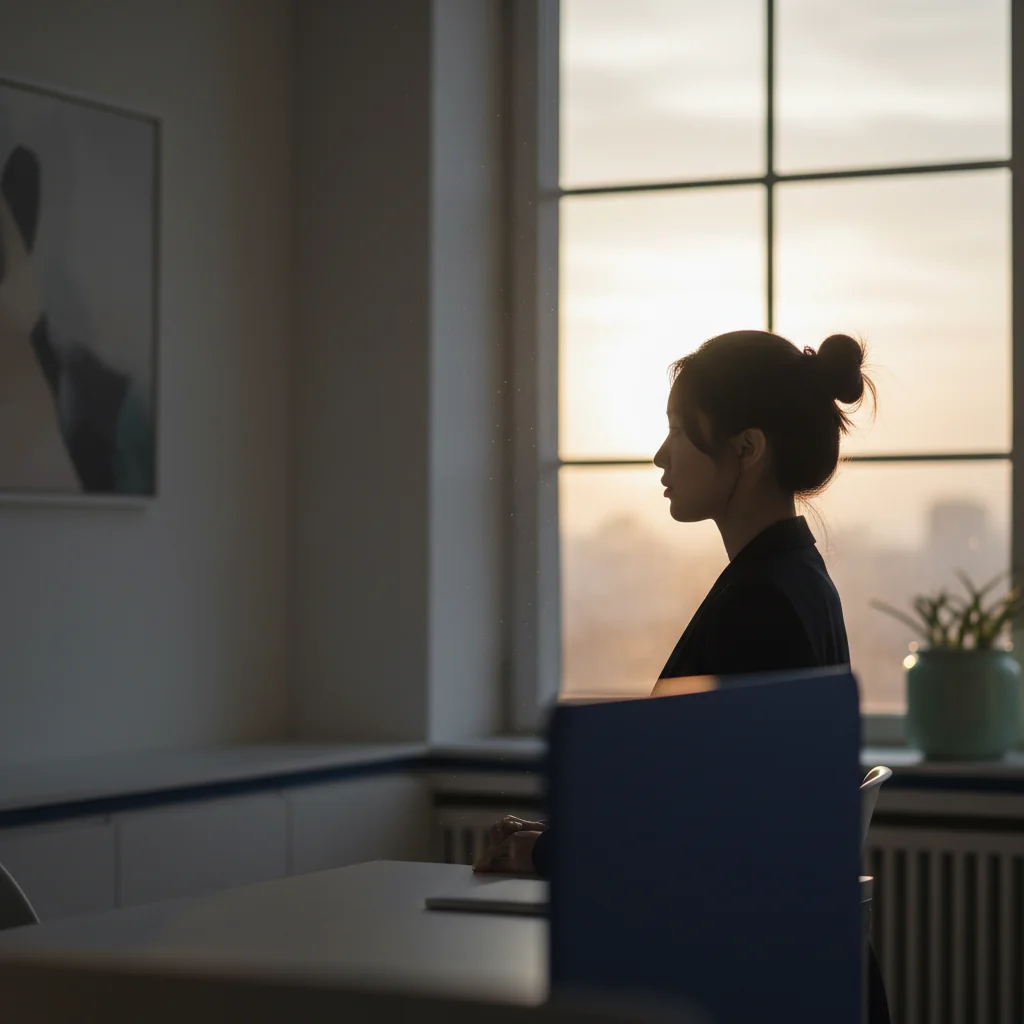 Editorial illustration representing rhinoplasty (nose job)