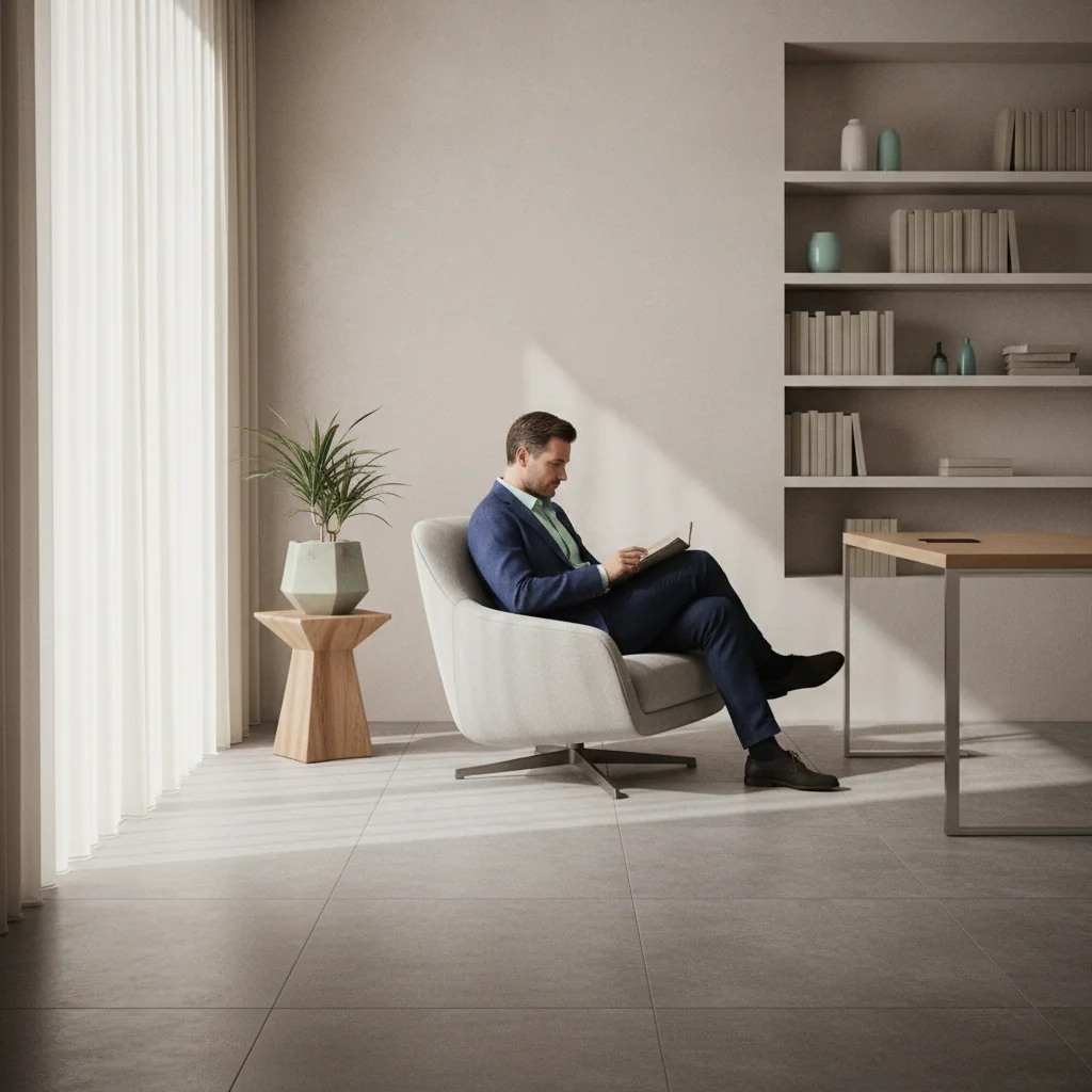 Editorial illustration representing vasectomy